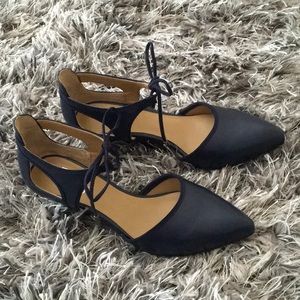 Final Sale Franco Sarto Blue Tilly leather Pump